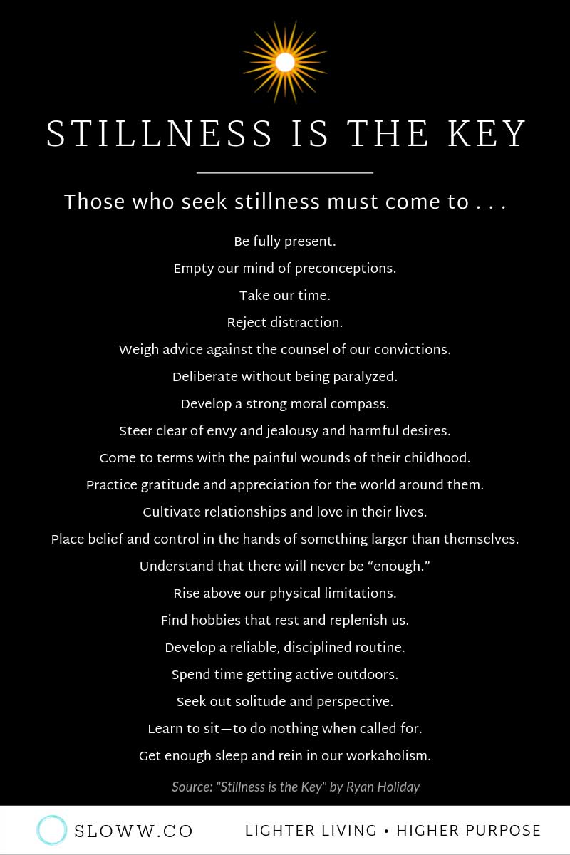 STILLNESS IS THE KEY by RYAN HOLIDAY
