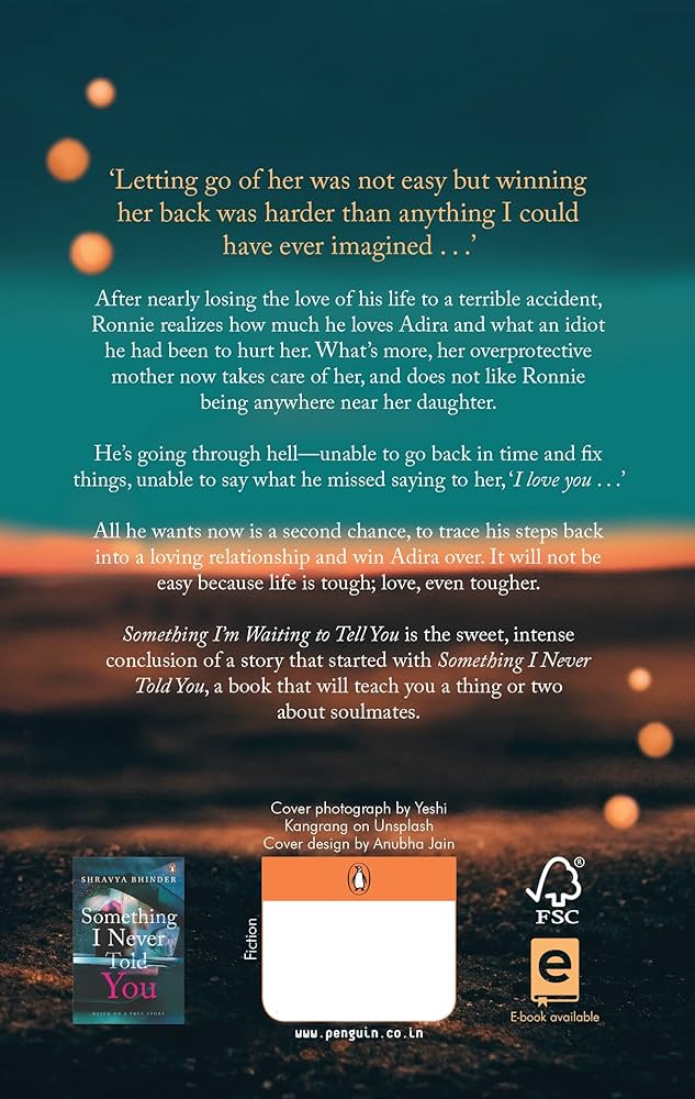 SOMETHING I'M WAITING TO TELL YOU By SHRAVYA BHINDER