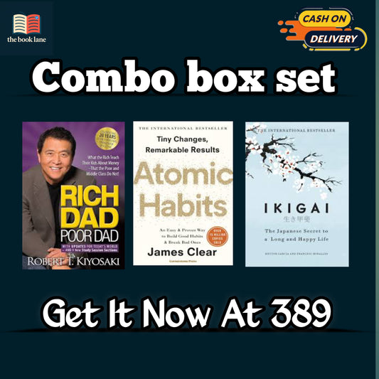 Combo set - IKIGAI , ATOMIC HABITS, RICH DAD POOR DAD