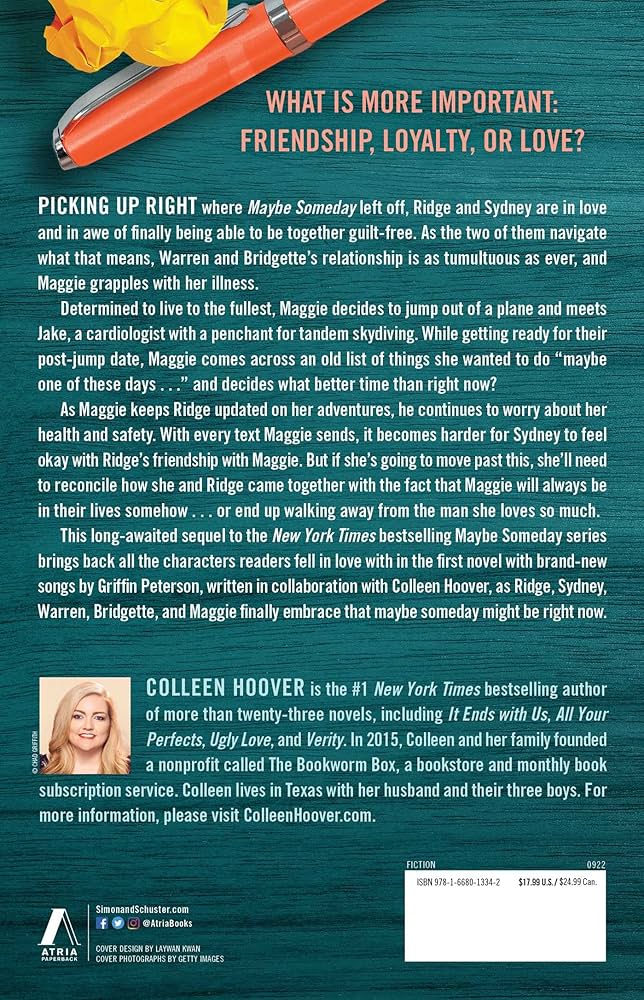 Maybe Now by Colleen Hoover