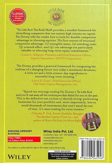 THE LITTLE BOOK THAT BUILDS WEALTH By PAT DORSEY