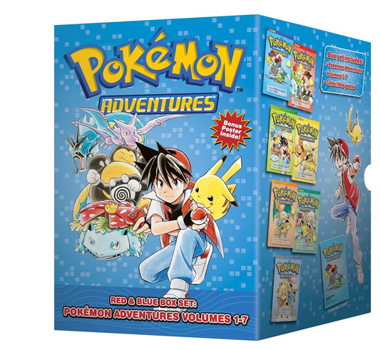 Pokemon Adventures Red & Blue Box Set (Vol. 1-7)