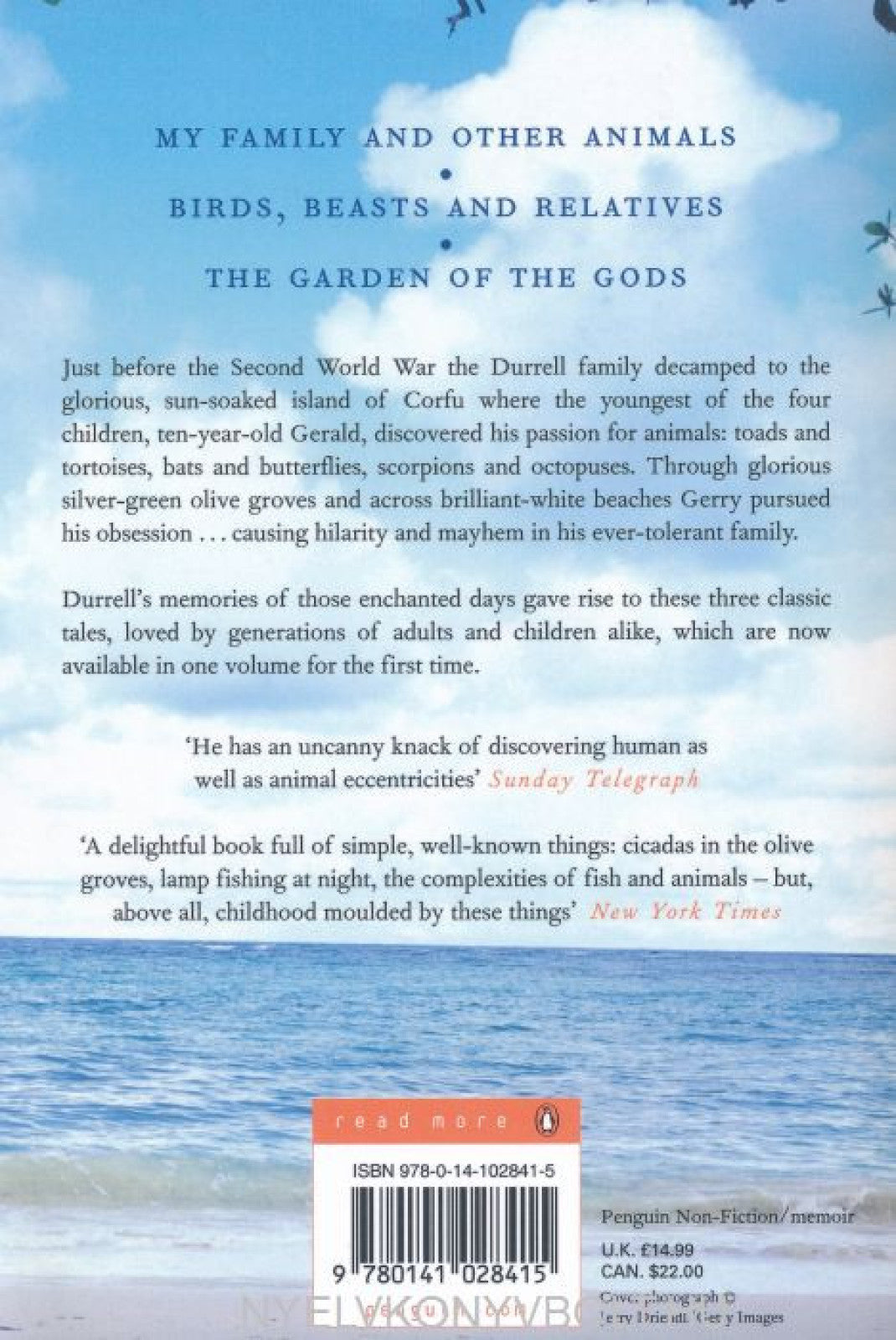 The Corfu Trilogy By Gerald Durrell