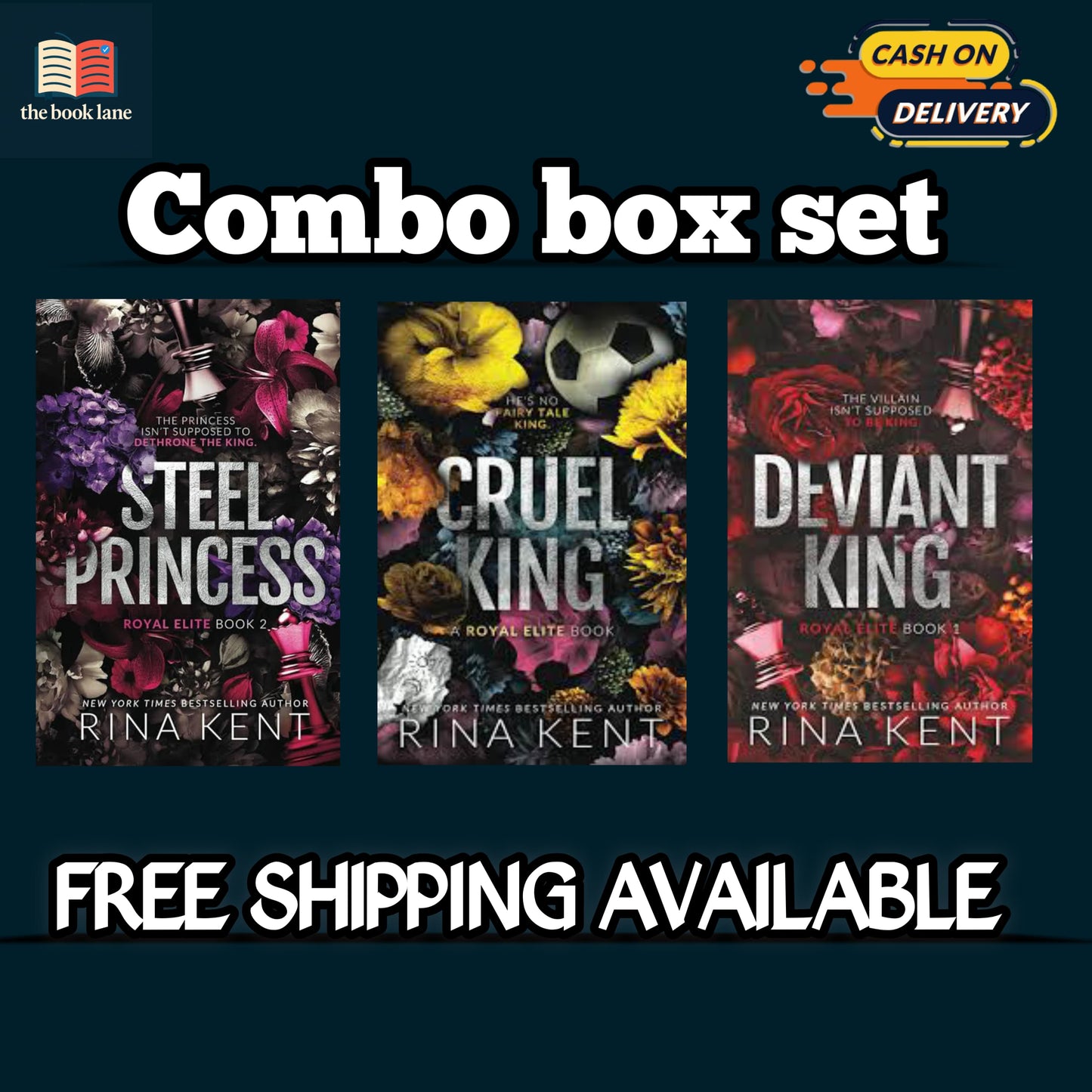ROYAL ELITE #0-2 By RINA KENT COMBO OF 3 BOOKS