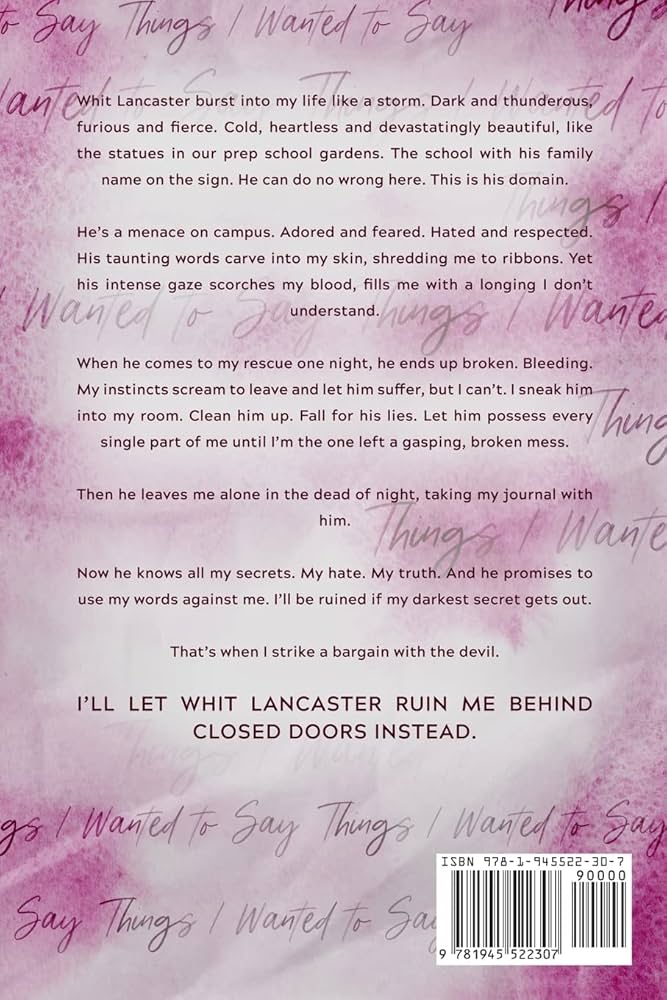 Things I Wanted to Say, But Never Did by Monica Murphy