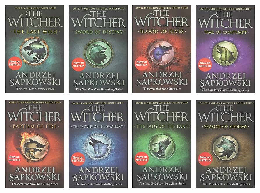 THE COMPLETE WITCHER SERIES COMBO OF 8 BOOKS