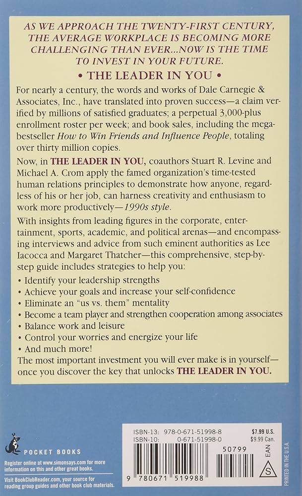 THE LEADER IN YOU By DALE CARNEGIE