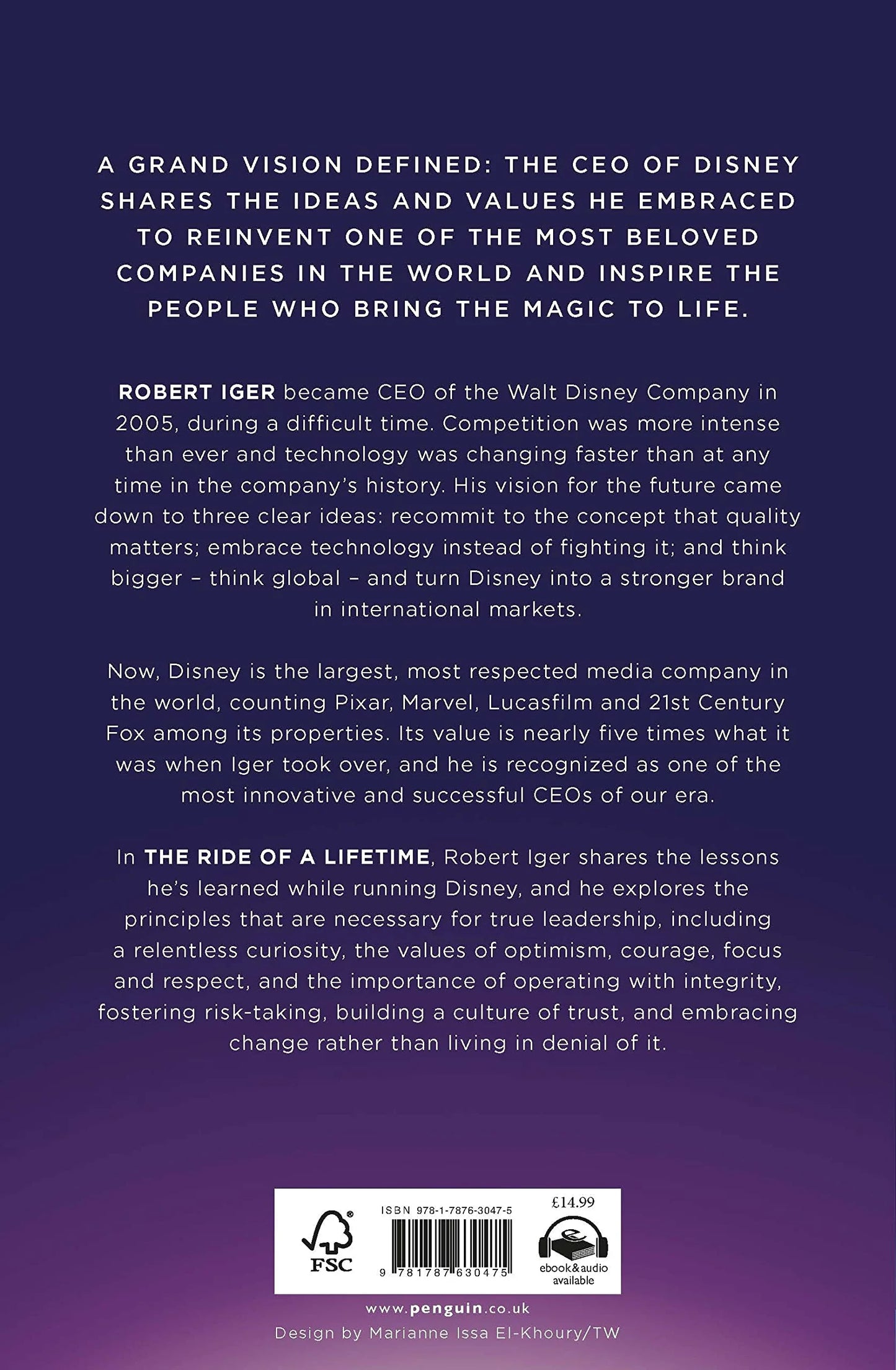 The Ride of a Lifetime by Robert Iger