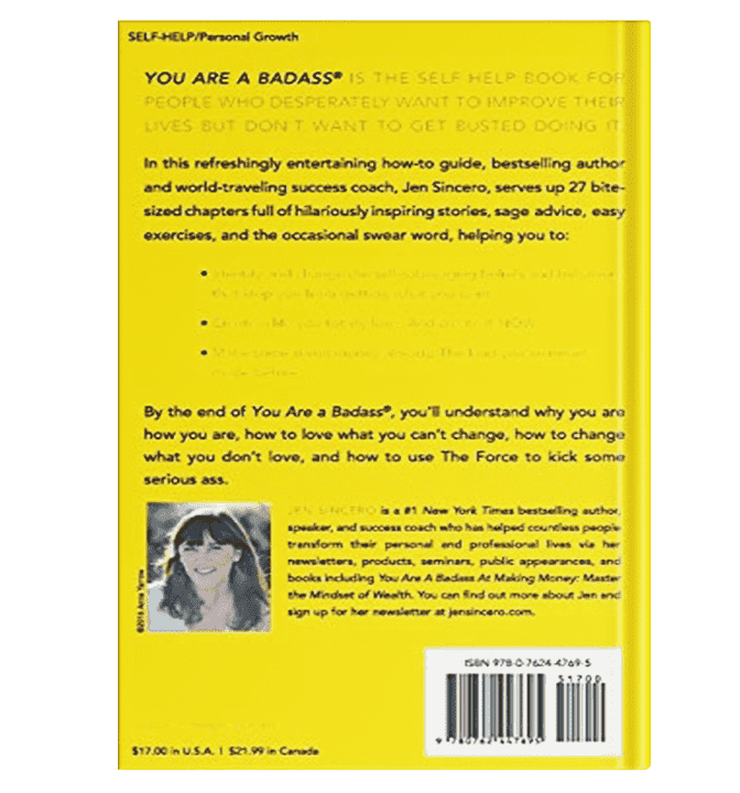 YOU ARE A BADASS By Jen Sincero