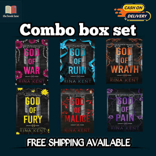 God of Malice, Pain, Wrath, Fury, Ruin & War by Rina Kent (6 Book Combo)