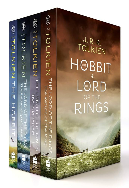 THE HOBBIT AND THE LORD OF THE RINGS [4 BOOKS] BOXED SET by JRR TOLKIEN