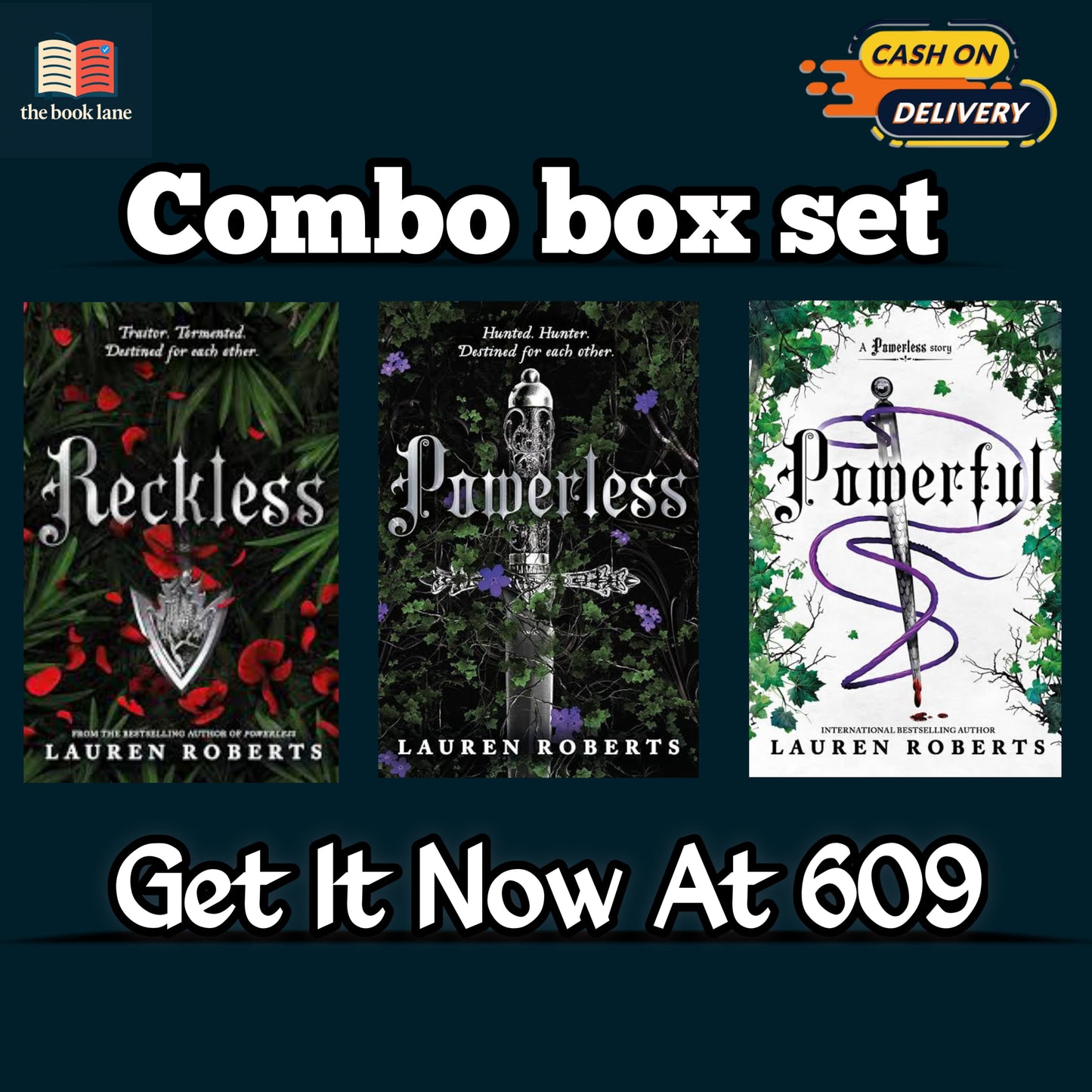 COMBO Reckless Powerless Powerful by Lauren Robert